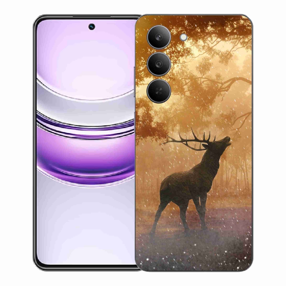 Zselés borítás mmCase a Realme 14x 5G-hez - szarvasok a szarvasbőgésben