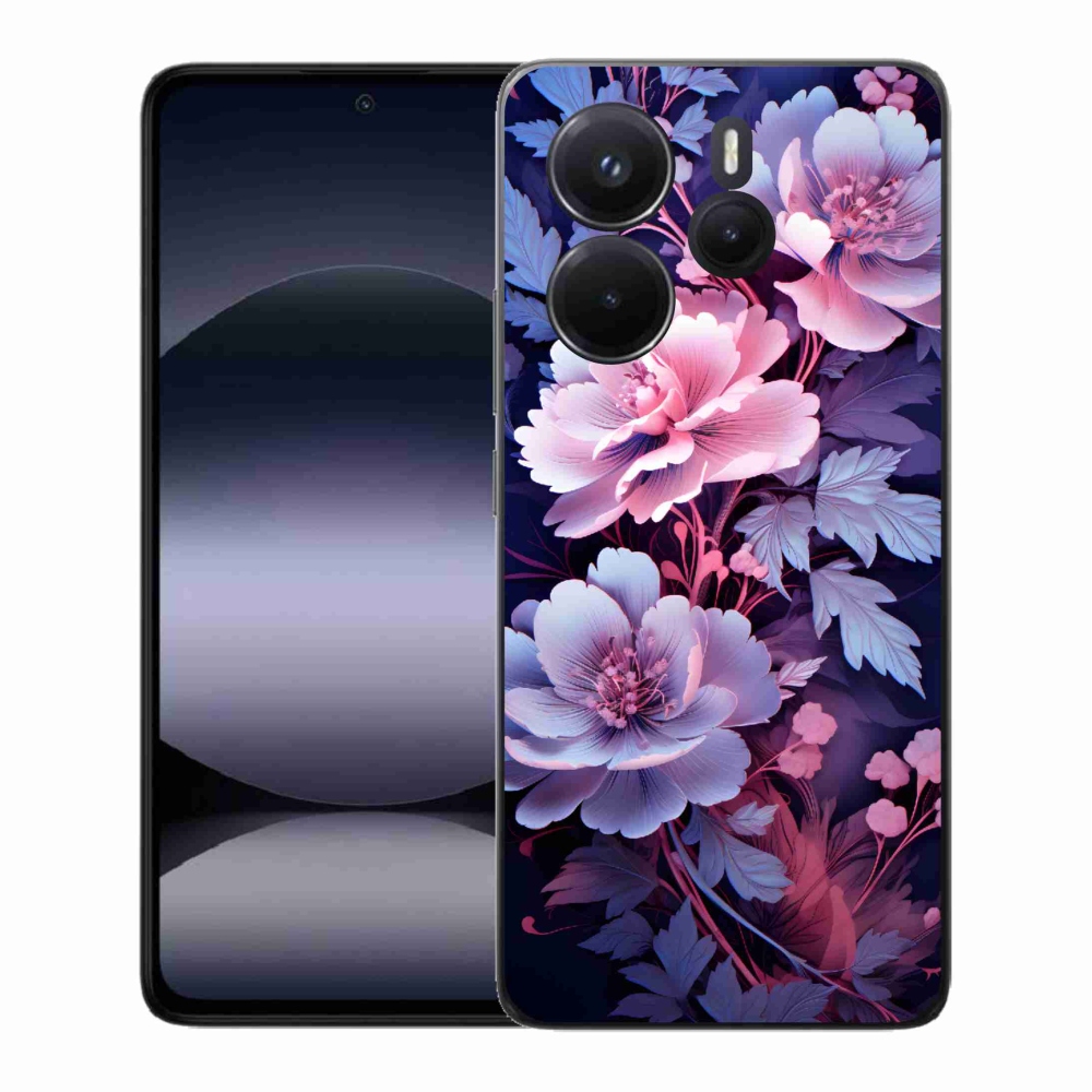 Gél borítás mmCase a Xiaomi Redmi Note 14-hez - virágok 11