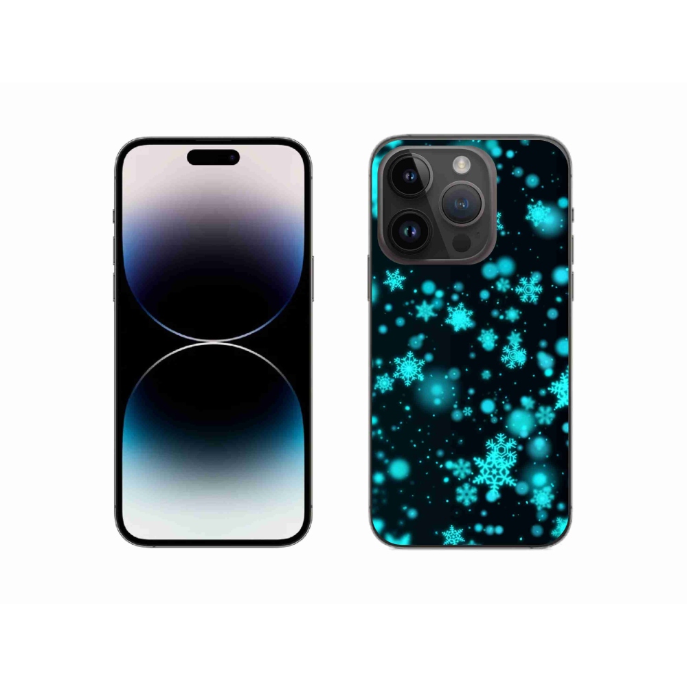 Gél borítás mmCase iPhone 14 Pro készülékhez - Hópelyhek 1