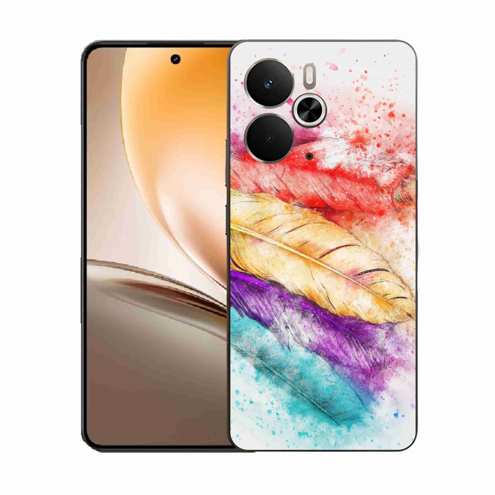 Zselés borítás mmCase a Realme 14 5G/14T 5G készülékhez - színes toll