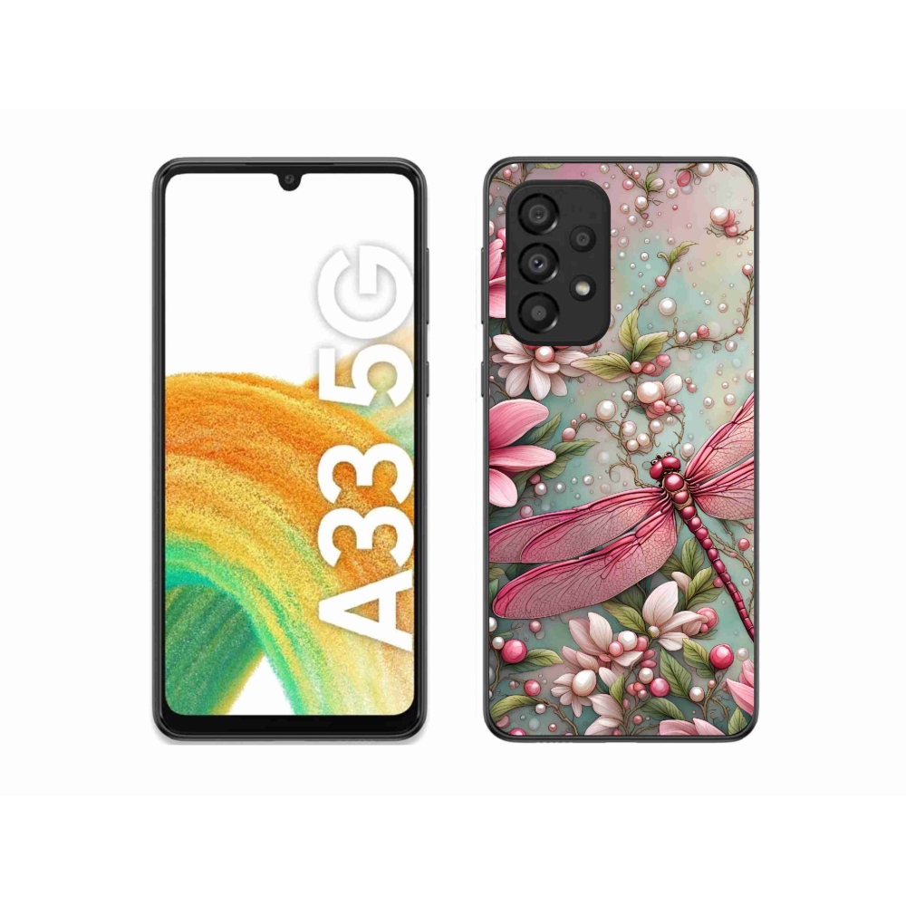 Zselés borítás mmCase Samsung Galaxy A33 5G - szitakötőhöz