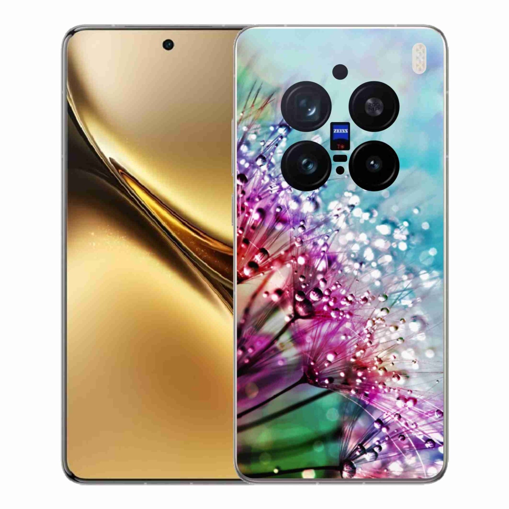 Zselés borítás mmCase a Vivo X200 Pro 5G készülékhez - színes virágok