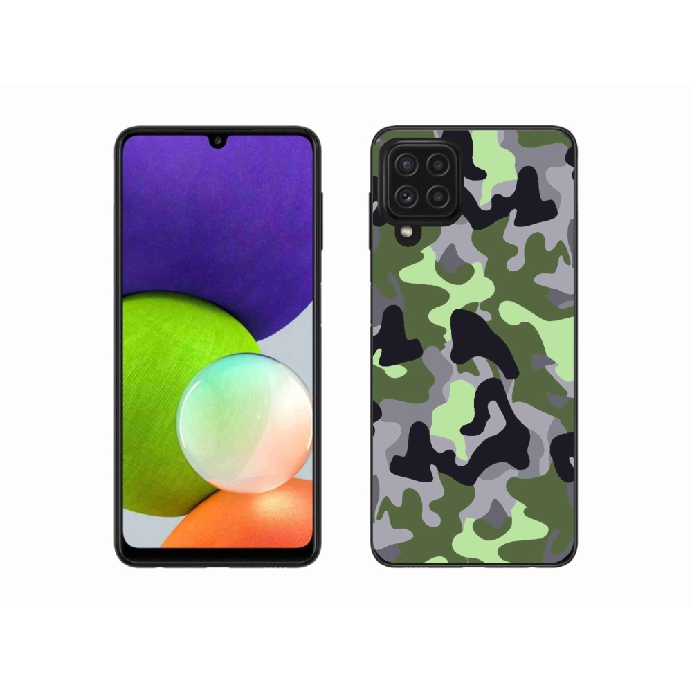 Zselés borítás mmCase Samsung Galaxy A22 4G - terepszínű minta 7