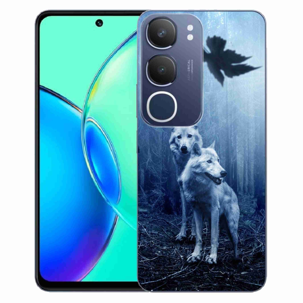 Gél borítás mmCase a Vivo Y19s készülékhez - farkasok az erdőben