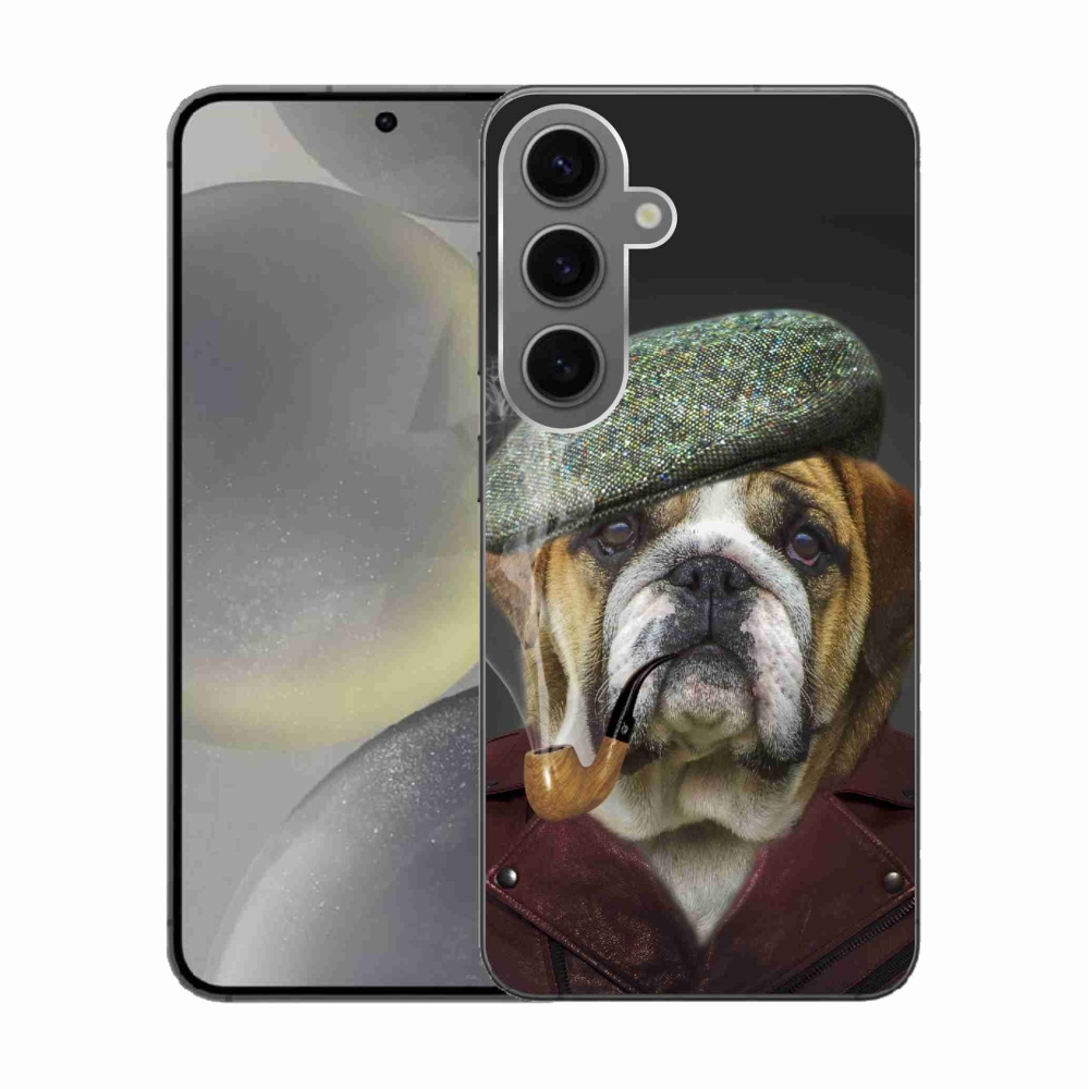 Gél borítás mmCase Samsung Galaxy S24 - kutya csővel