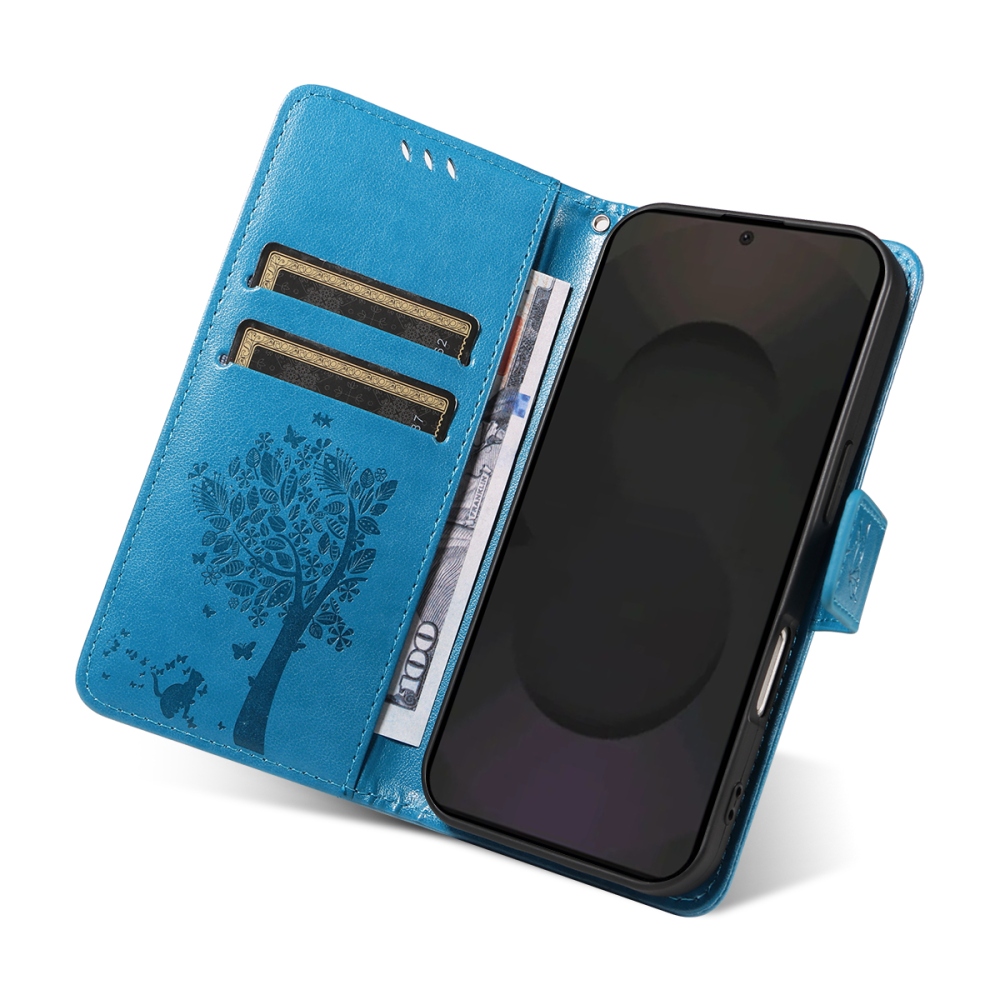 Fák könyve tok Samsung Galaxy S25 FE - kék