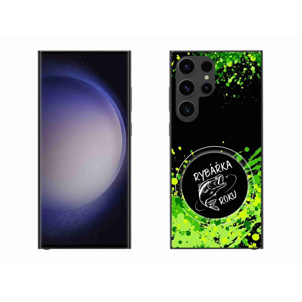 Zselés borítás mmCase Samsung Galaxy S23 Ultra 5G - Az év halászának fekete háttere