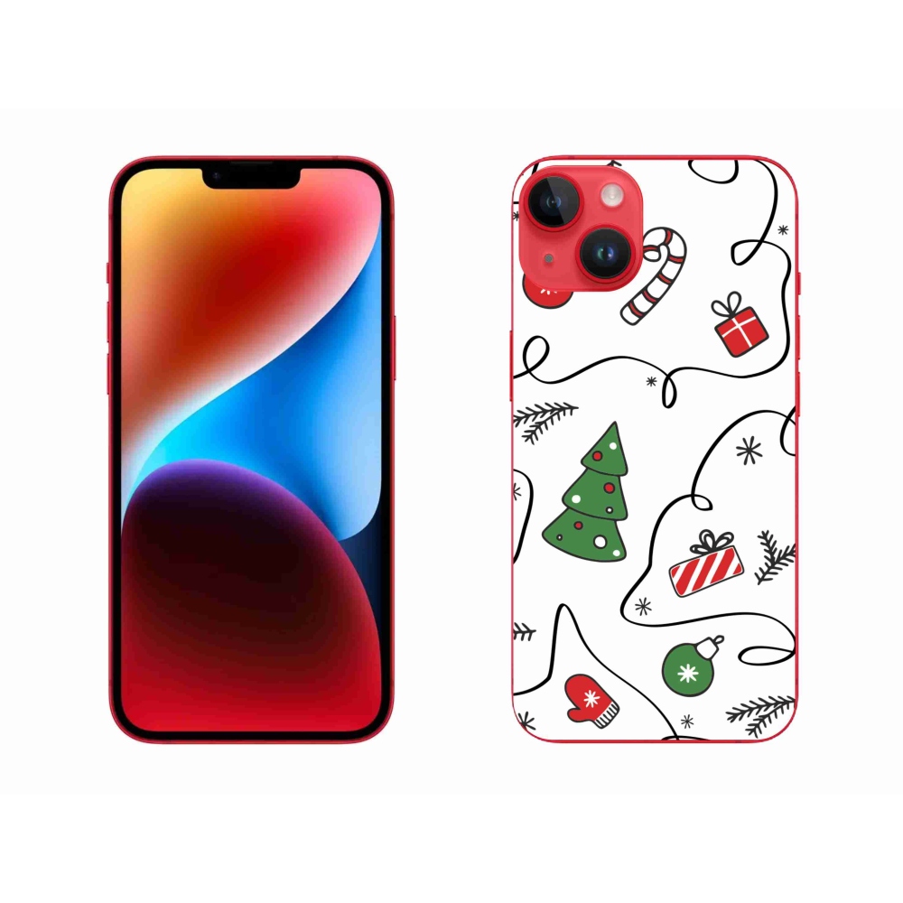 Gél borítás mmCase iPhone 14 Plus készülékhez - karácsonyi motívumok