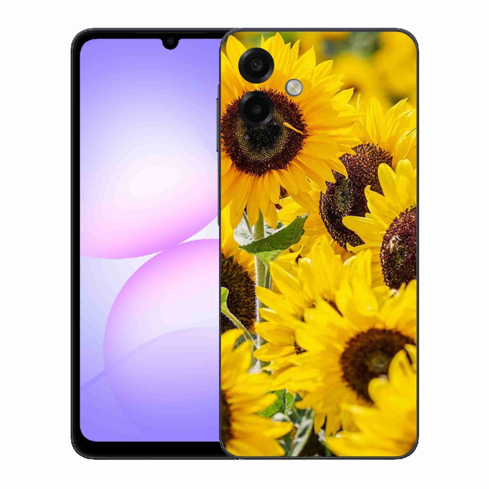 Zselés borítás mmCase Samsung Galaxy A07 4G - Napraforgó