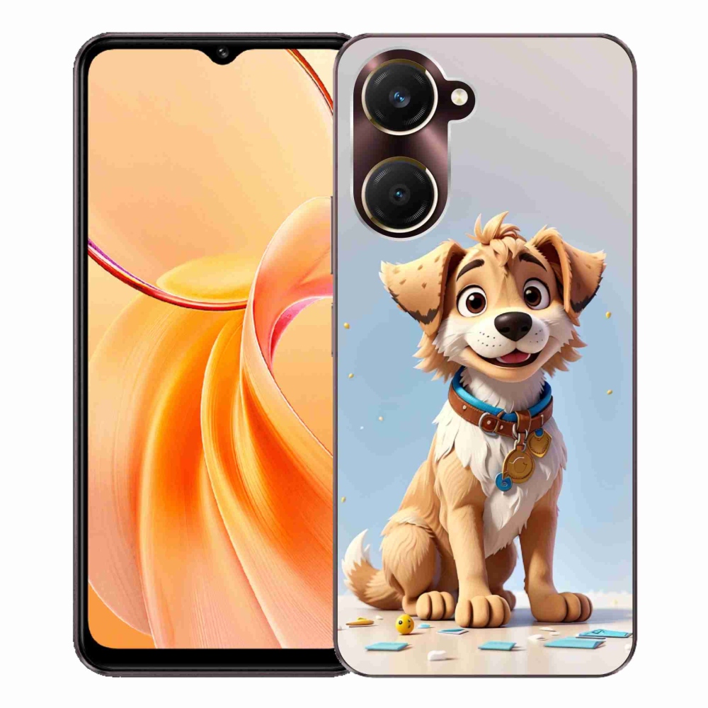 Gél borító mmCase a Vivo Y28s 5G-hez - rajzfilm kiskutya