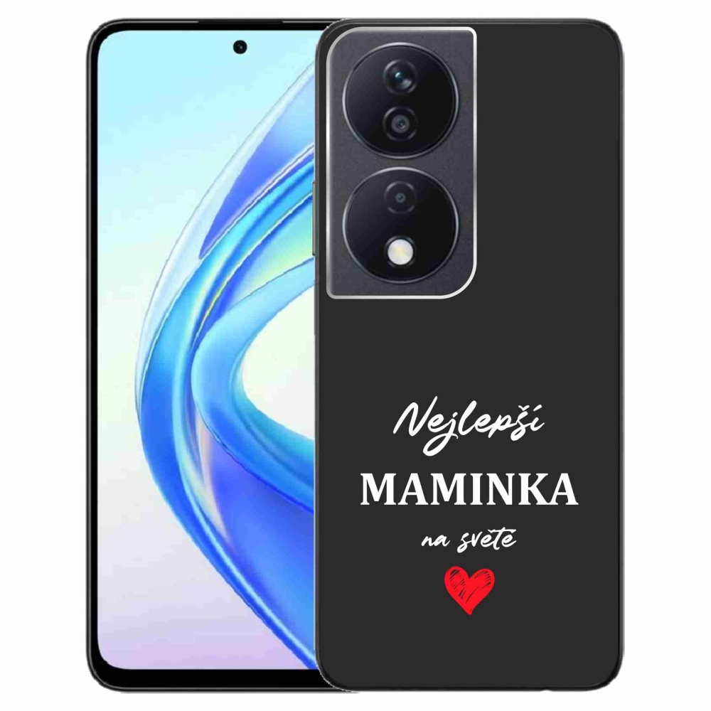 Gél borító mmCase a Honor X7b/Honor 90 Smart - Best Mom 1 fekete háttérrel