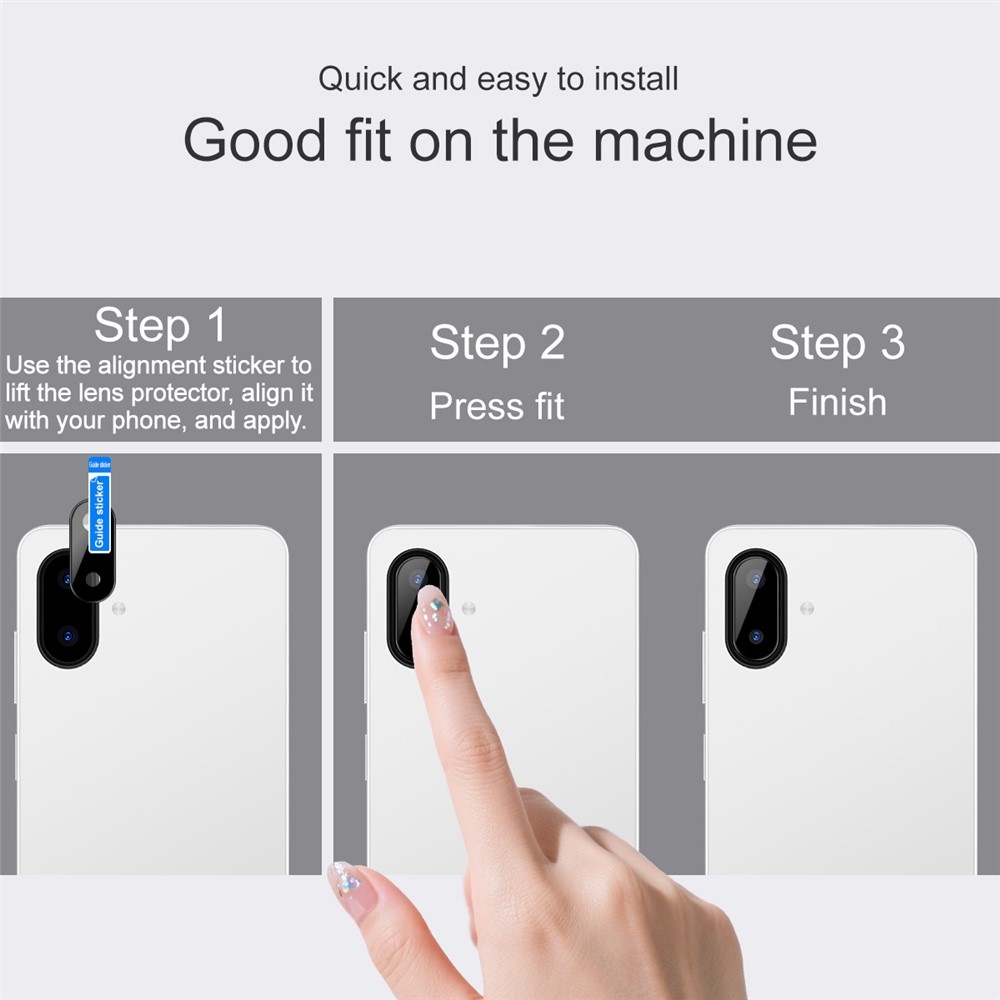 IMK kamera lencse üveg Samsung Galaxy A07 4G - fekete