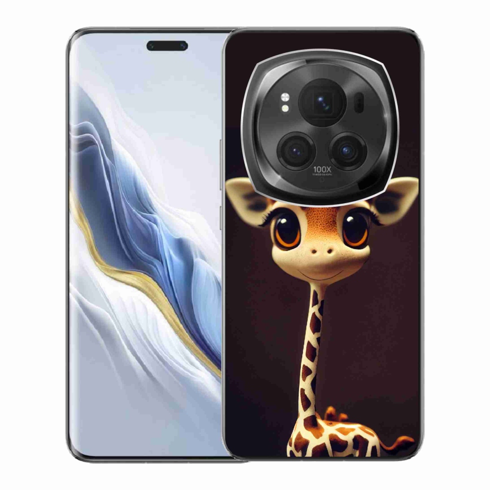 Zselés borítás mmCase a Honor Magic 6 Pro 5G készülékhez - kis zsiráf