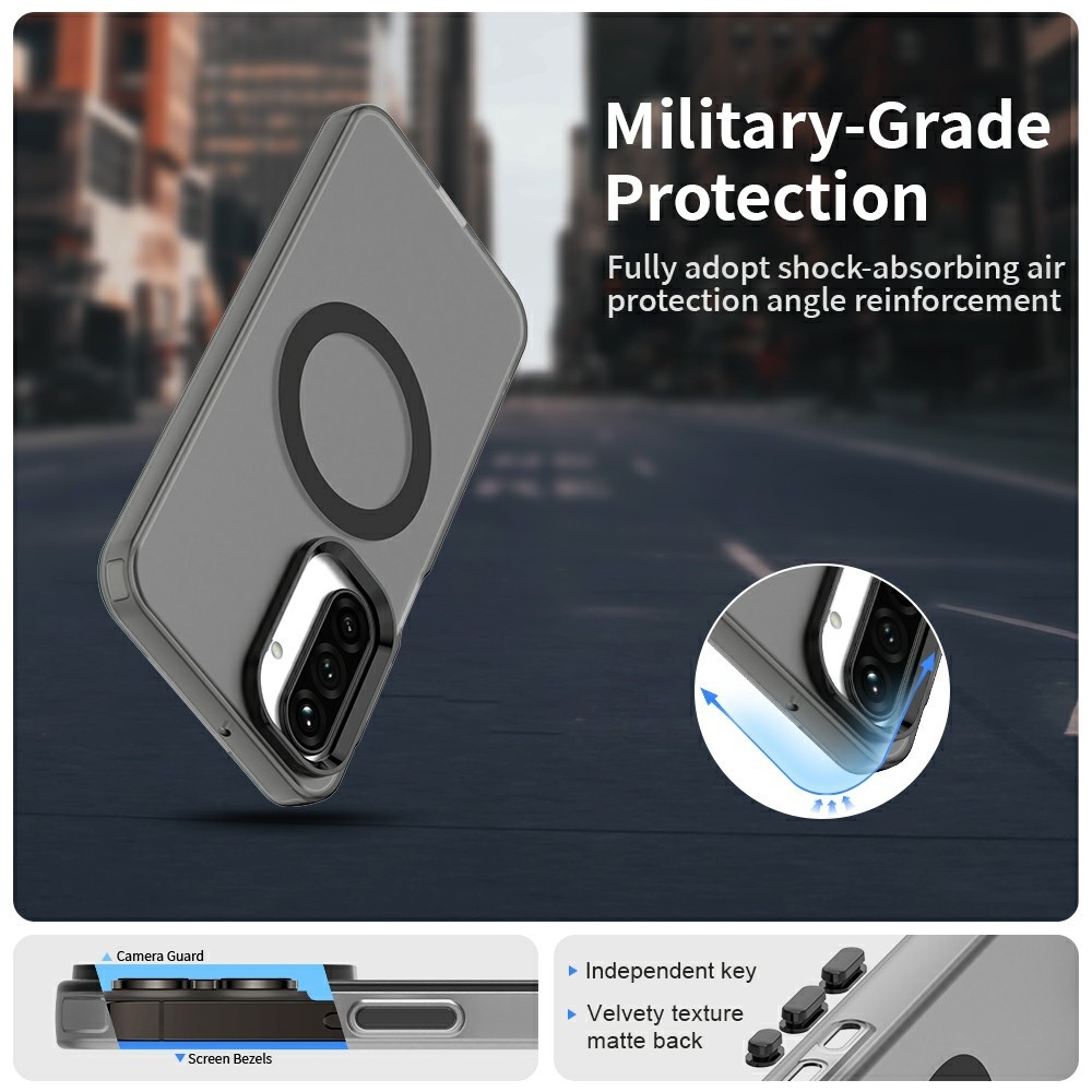 Candy zselés tok MagSafe-val a Samsung Galaxy A26 5G készülékre - fekete