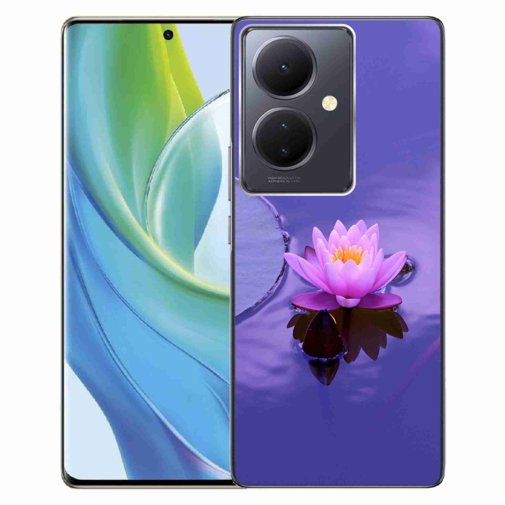 Gél tok mmCase a Vivo V29 Lite 5G-hez - virág a felületen