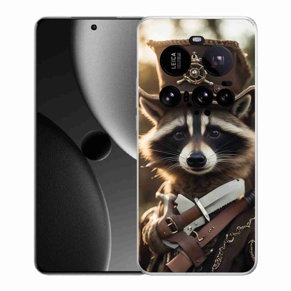 Gél borító mmCase a Xiaomi 15 Ultra - mosómedve egyenruhában