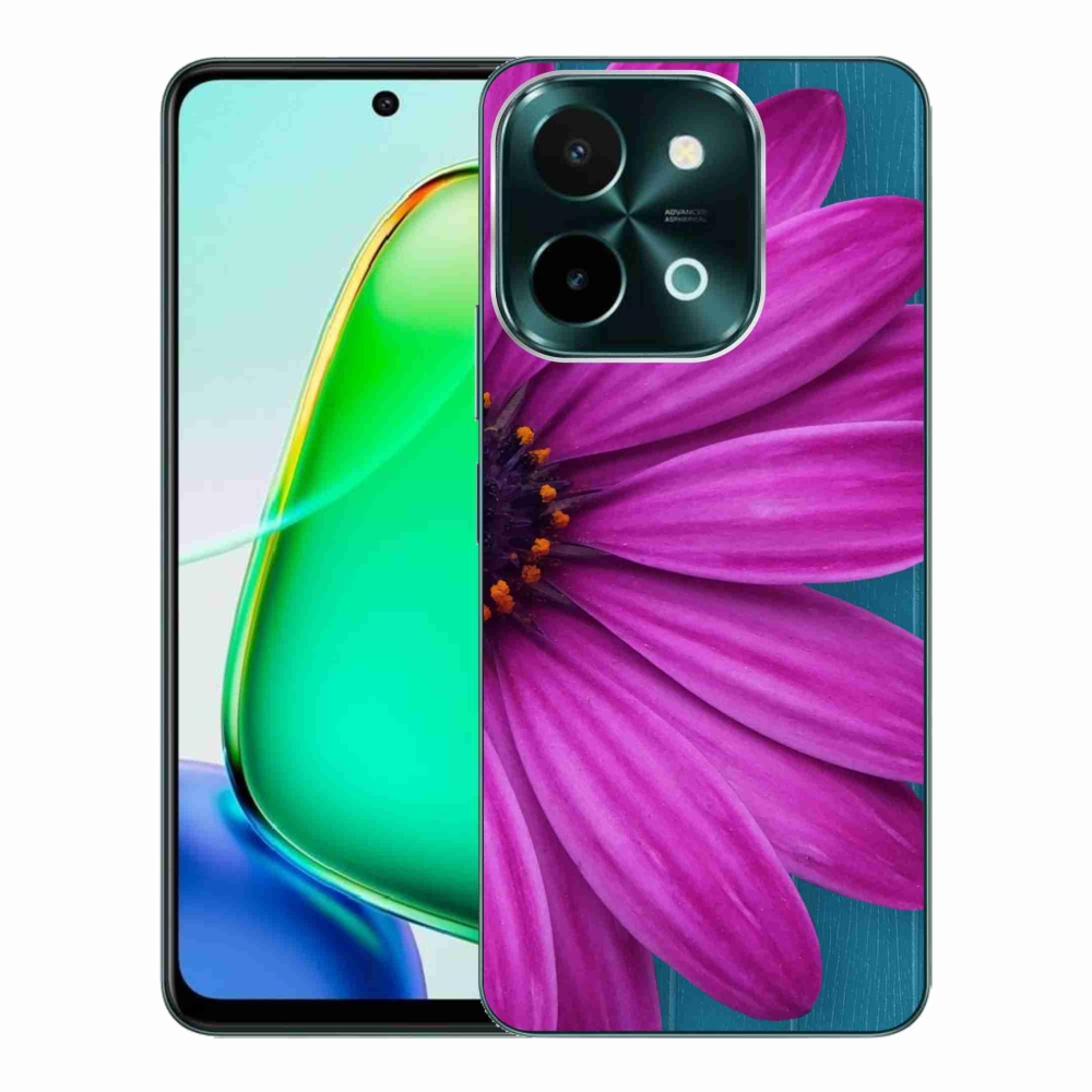 Gél tok mmCase a Vivo Y28-hoz - lila margaréta