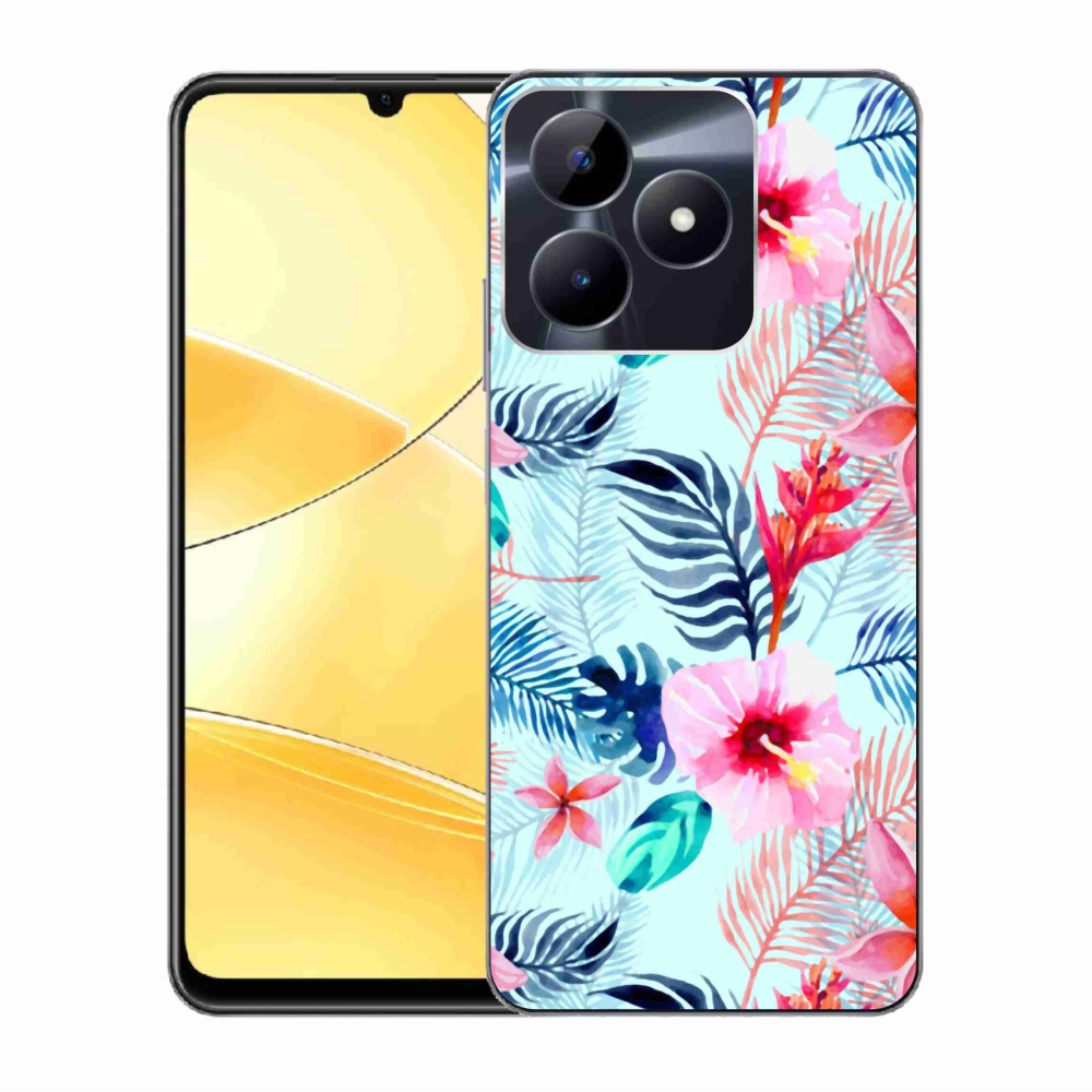 Zselés borító mmCase a Realme C51/C53 készülékhez - virágok