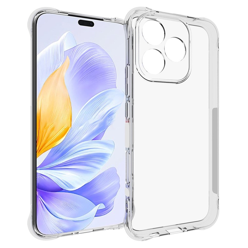 Átlátszó zselés tok megerősített sarkokkal a Honor 400 Lite számára