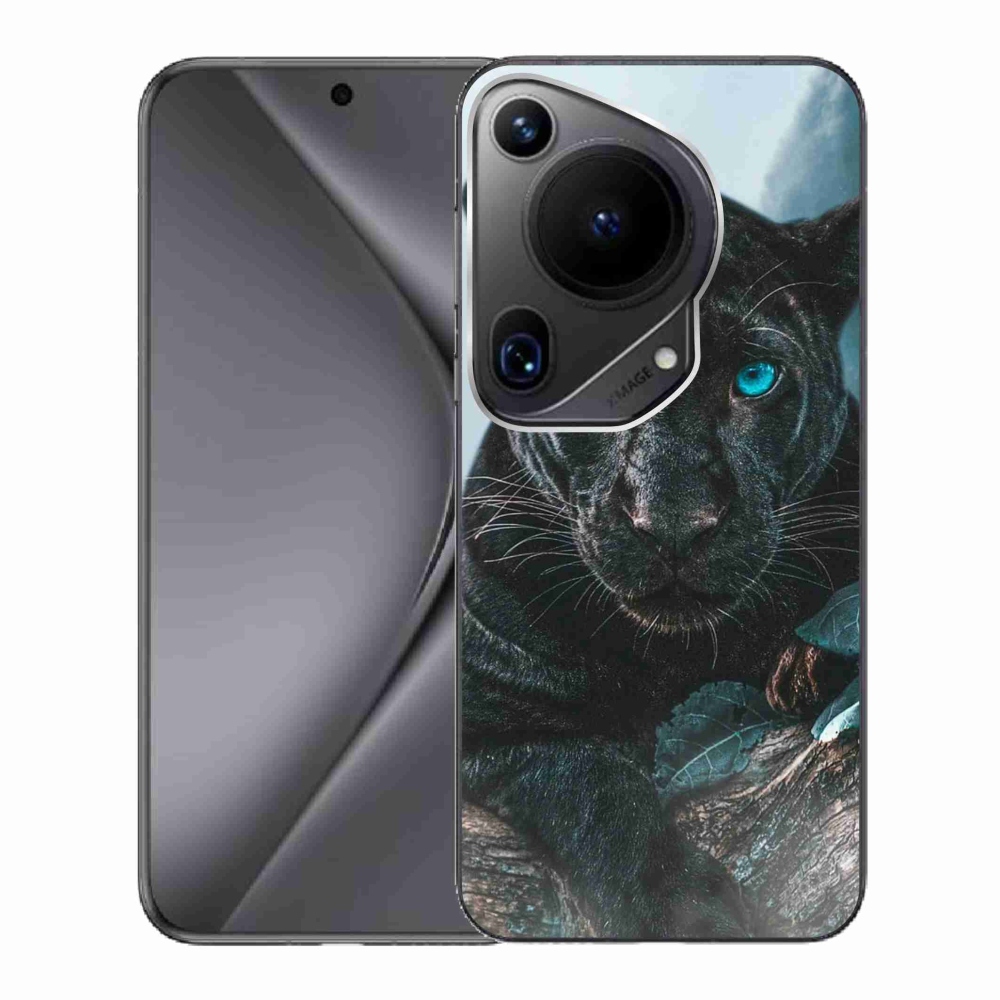 Gél borítás mmCase a Huawei Pura 70 Ultra készülékhez - fekete párduc