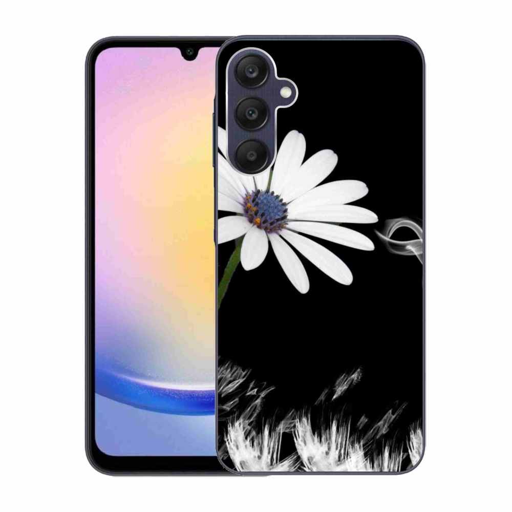 Gél védőhuzat mmCase Samsung Galaxy A25 5G - fehér virág