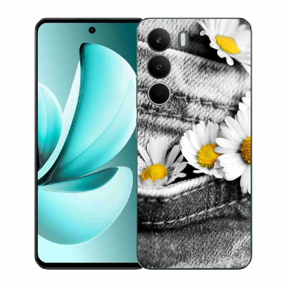 Zselés borító mmCase a Realme C71 készülékhez - margaréták