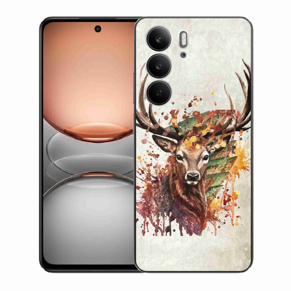 Zselés borítás mmCase a Realme C75 készülékhez - szarvas 1