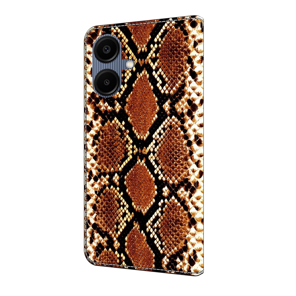 Sima könyves tok Samsung Galaxy A07 4G készülékhez - kígyó mintával