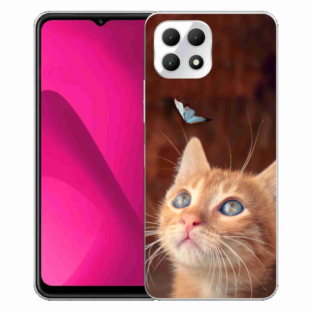 Zselés borítás mmCase a T-Mobile T Phone 2 készülékhez - pillangó és cica