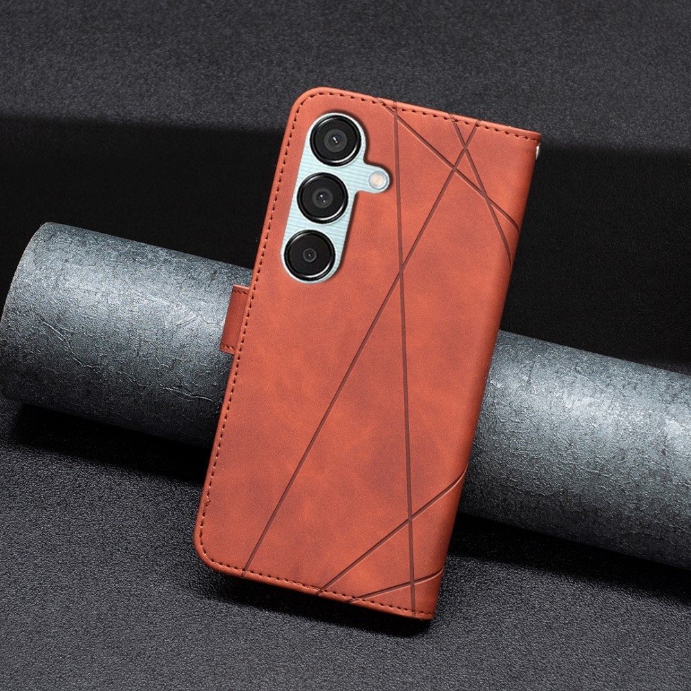 BINFEN könyvtáska Samsung Galaxy M15 5G - barna