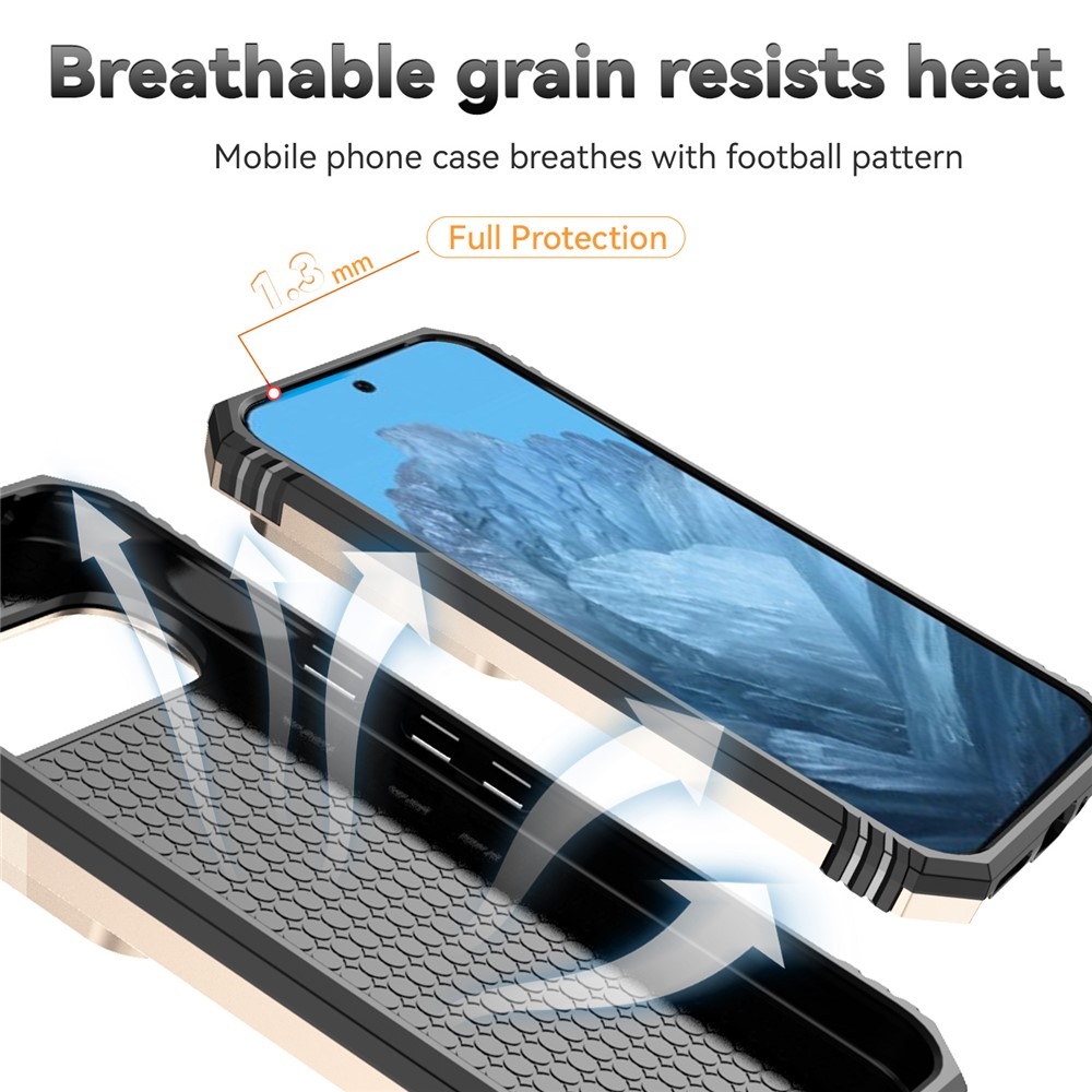 Csúszásálló borítás a Google Pixel 10 Pro/Pixel 10/9 Pro/9 készülékhez - arany színben