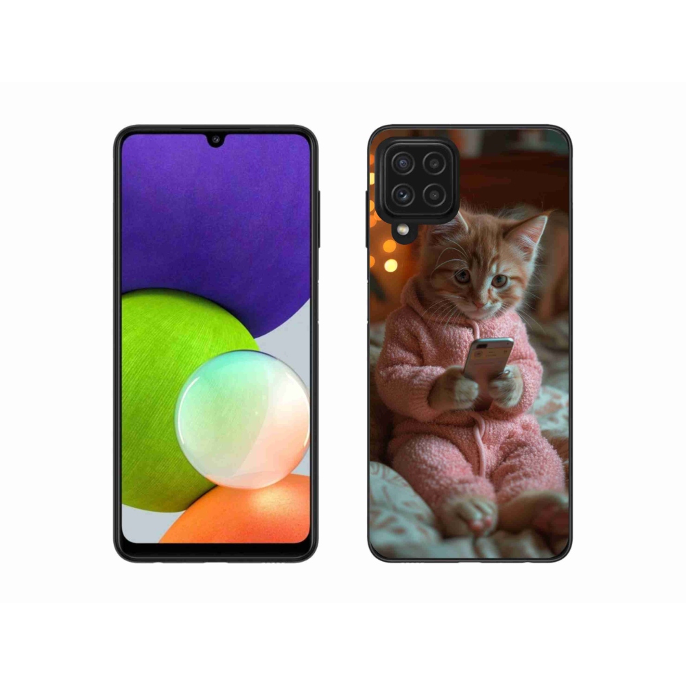 Zselés borítás mmCase Samsung Galaxy A22 4G - baba mobillal
