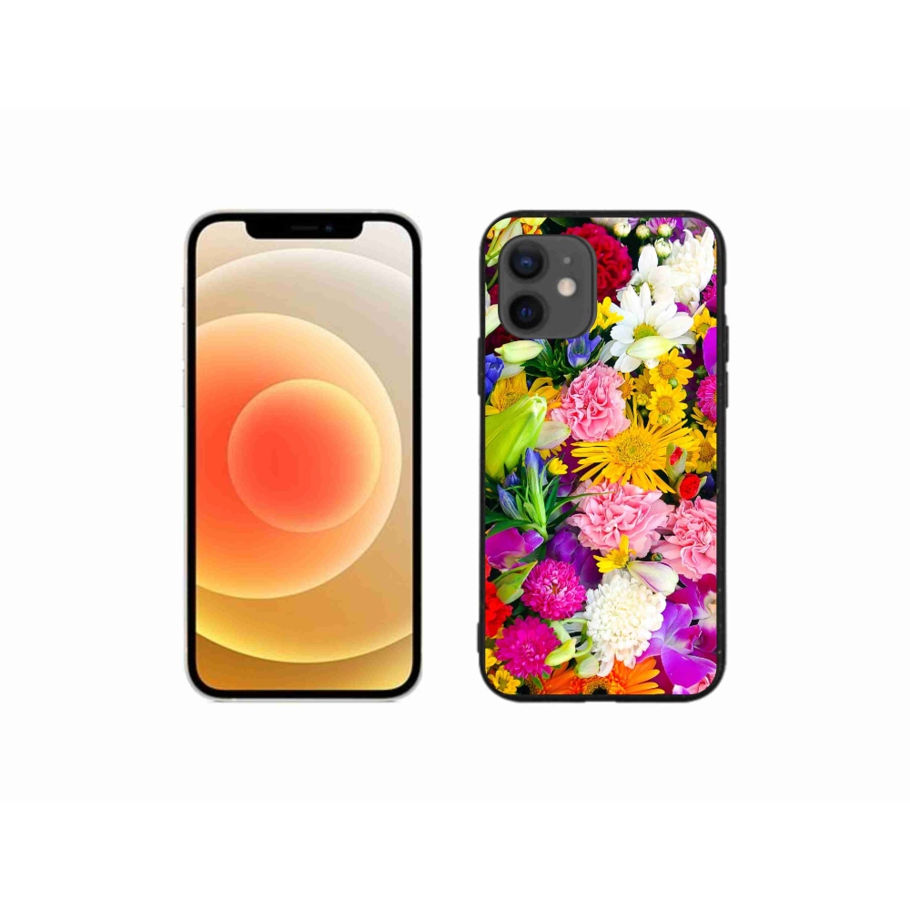 Zselés borítás mmCase iPhone 12 mini készülékhez - virágok 12