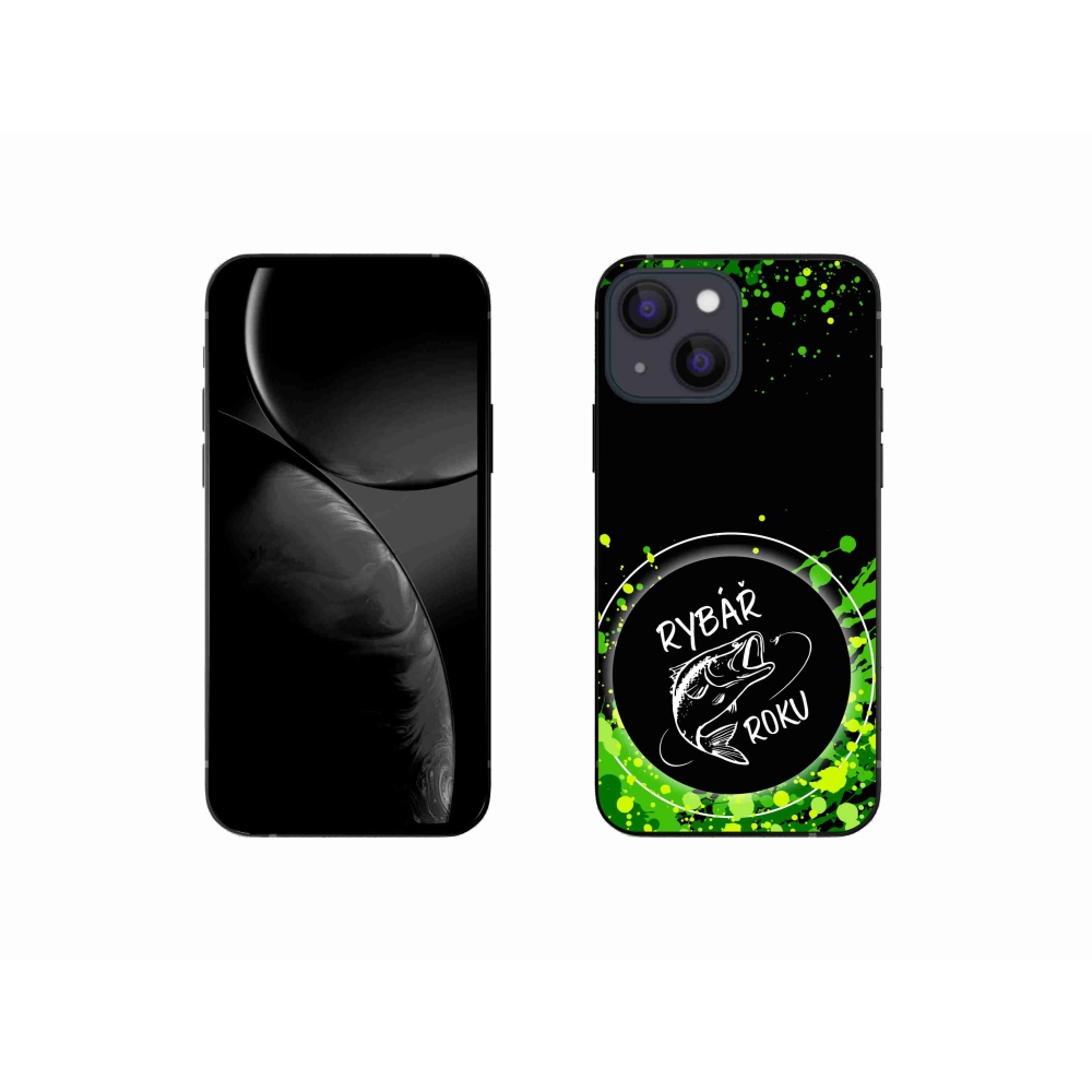 Gél borítás mmCase iPhone 13 mini 5.4 - Az év halászának fekete háttere