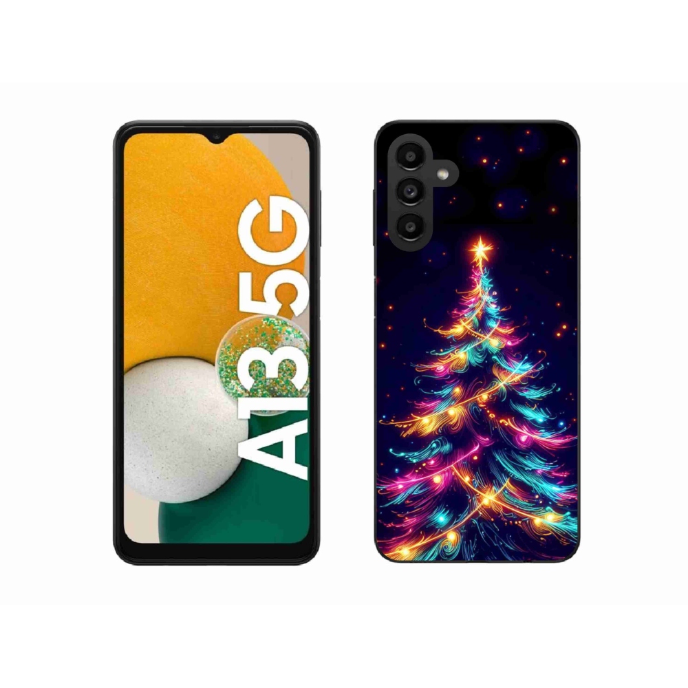 Gél borítás mmCase Samsung Galaxy A13 5G - neon karácsonyfa
