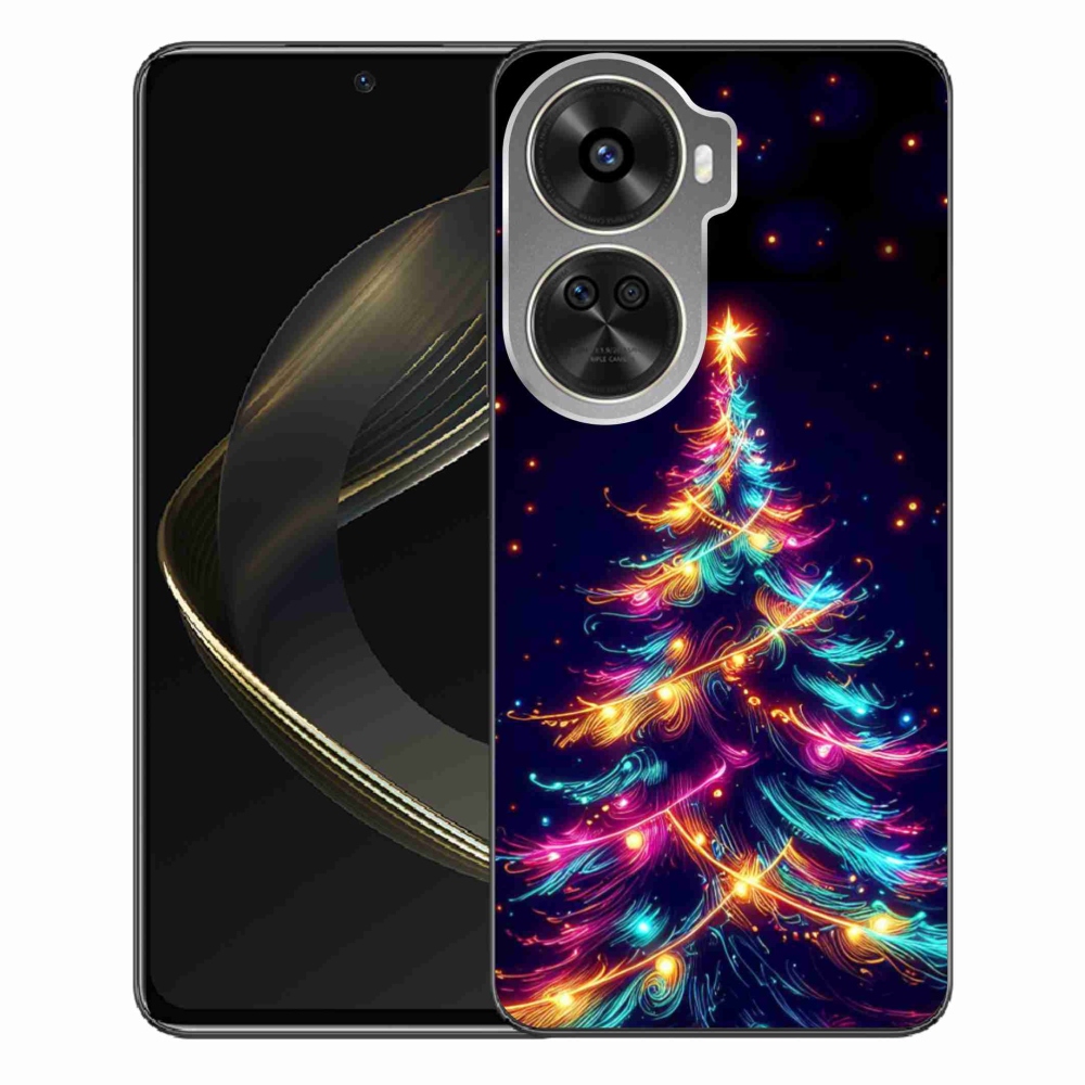Gél borítás mmCase a Huawei Nova 12 SE-hez - neon karácsonyfa