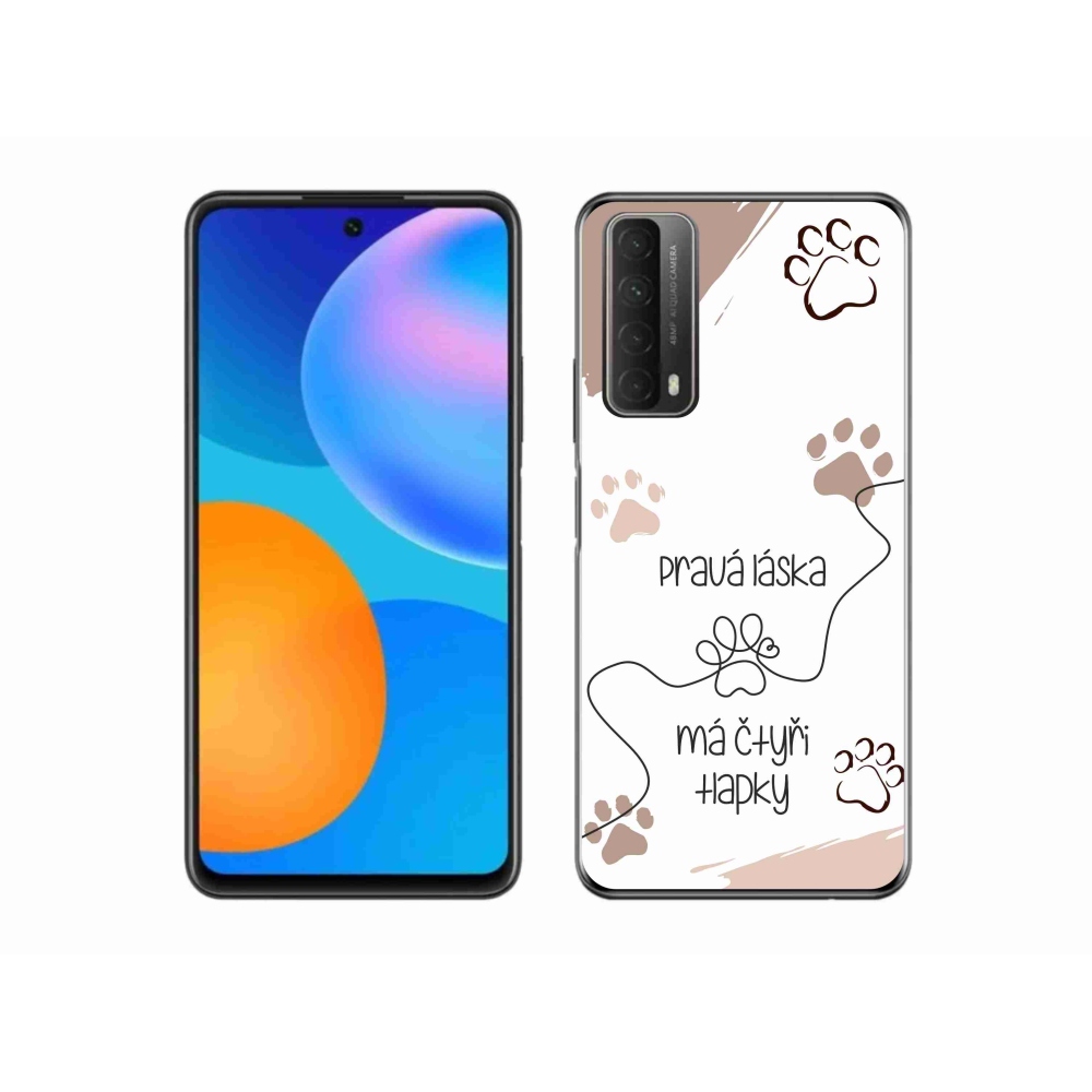 Gél borító mmCase a Huawei P Smart (2021) - kutya motívum 1 fehér háttér