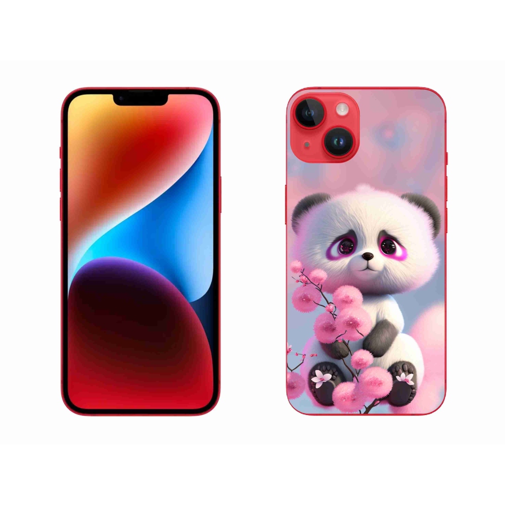 Zselés borítás mmCase iPhone 14 Plus készülékhez - aranyos panda 1