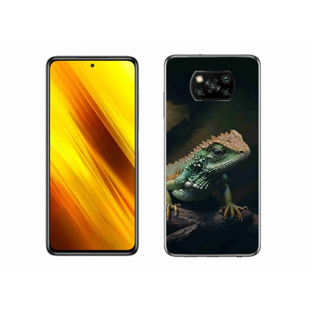 Gél borítás mmCase a Xiaomi Poco X3 Pro készülékhez - gyík