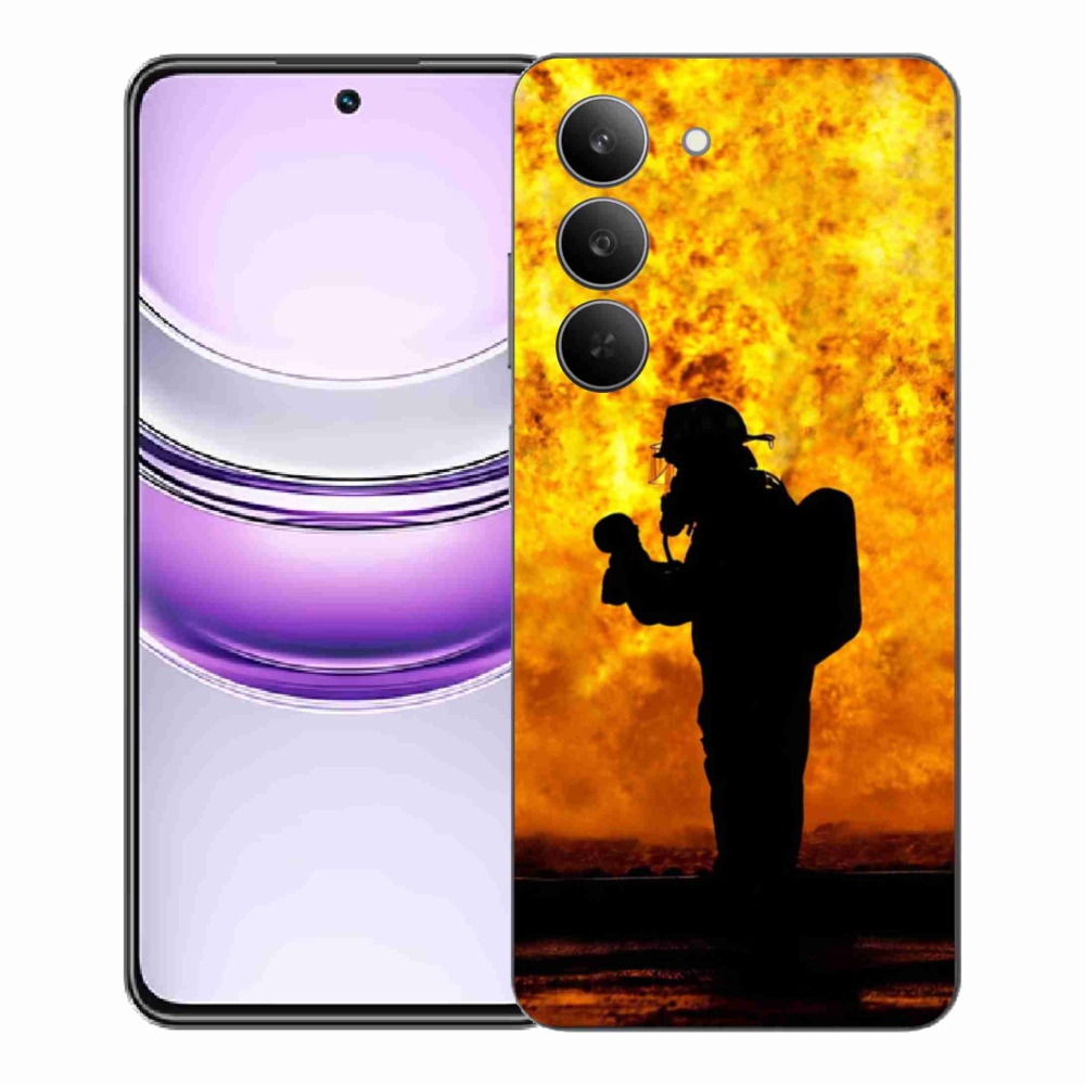 Gél borítás mmCase a Realme 14x 5G készülékhez - tűzoltó