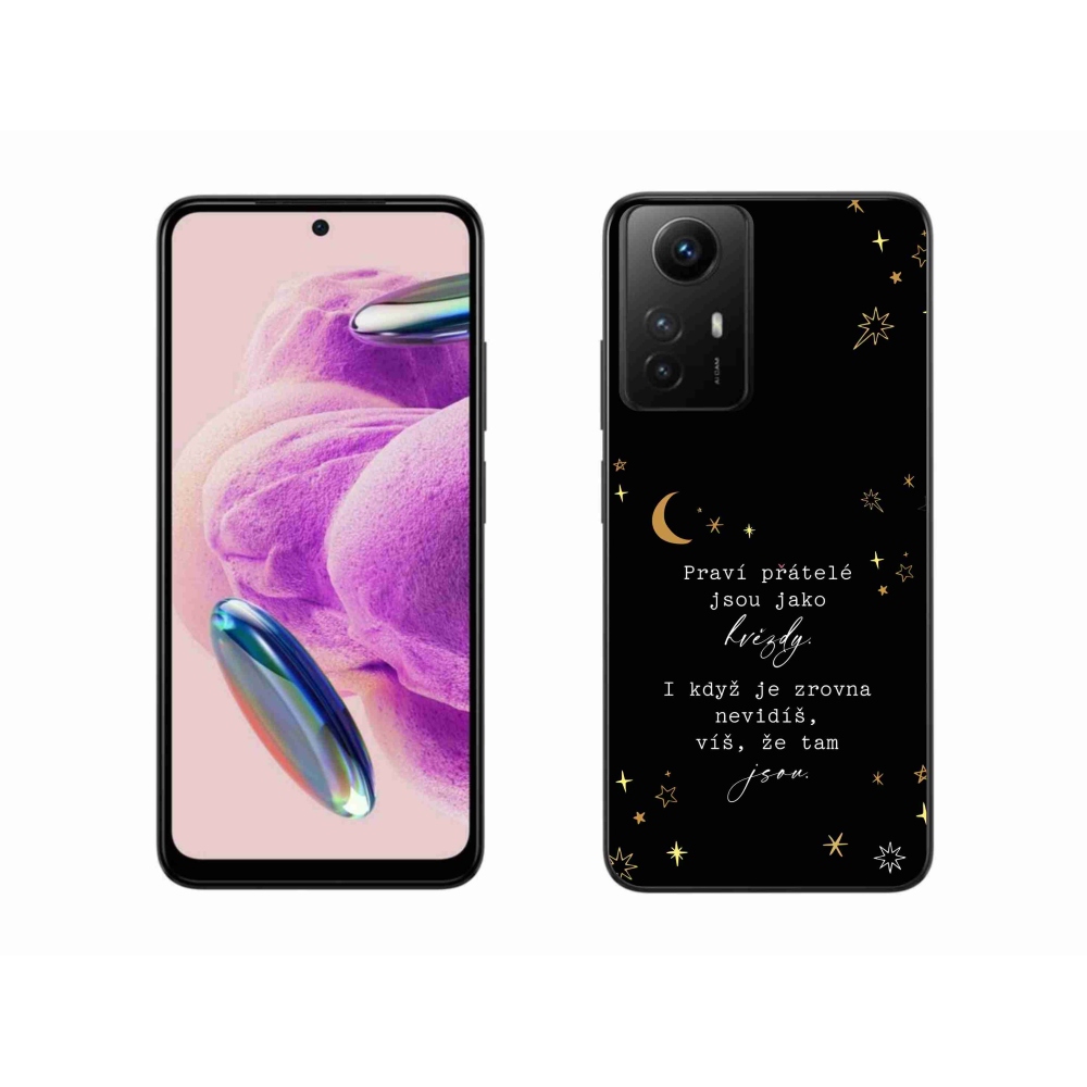 Gél borítás mmCase a Xiaomi Redmi Note 12S-hez - idézem 6 fekete háttér