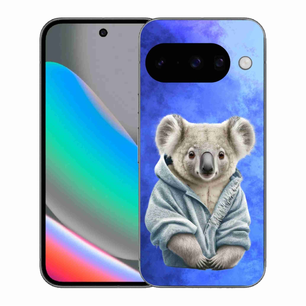 Gél borítás mmCase a Google Pixel 10 számára - koala pulóverben