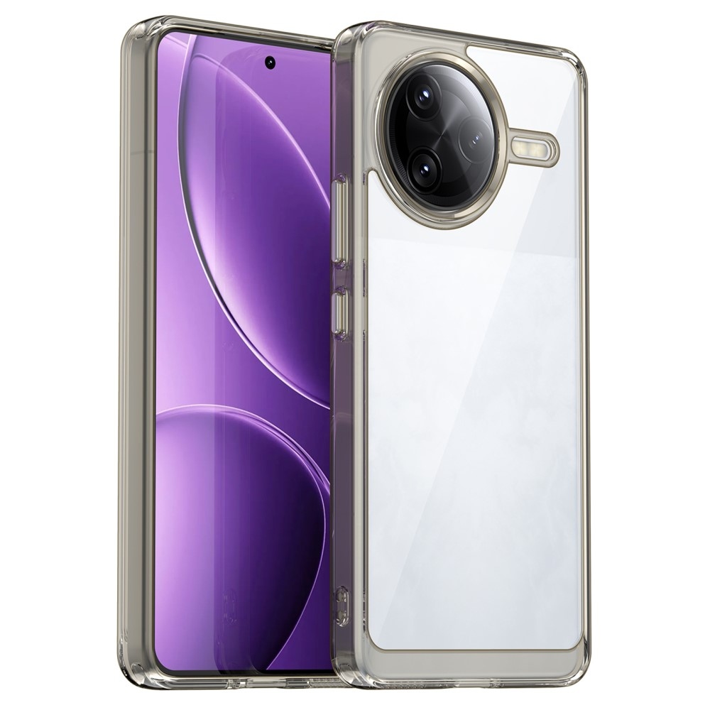 Gél tok fix hátlappal a Xiaomi Poco F7 Ultra számára - szürke