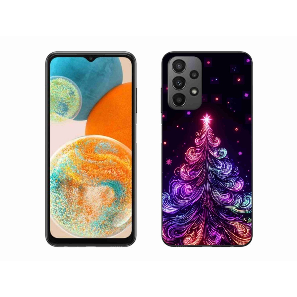 Gél borítás mmCase Samsung Galaxy A23 4G/5G - neon karácsonyfa 1