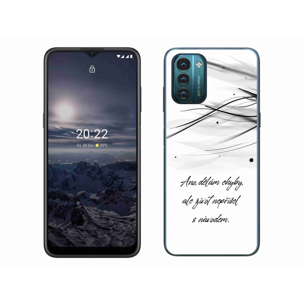 Zselés borítás mmCase a Nokia G11/G21 készülékhez - idézőjelben fehér háttérrel