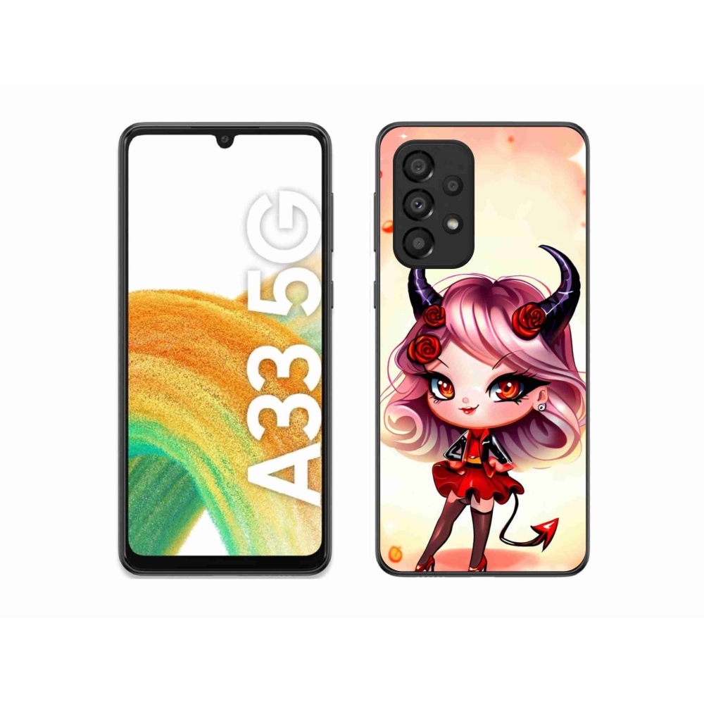 Gél borítás mmCase Samsung Galaxy A33 5G - rajzfilm ördög