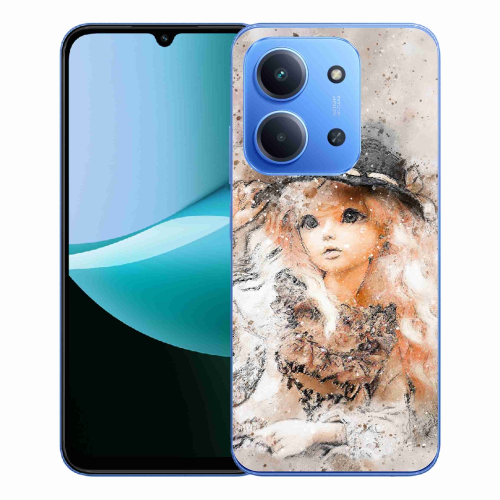 Gél borító mmCase a Xiaomi Redmi 15C 4G/5G (173mm) - lány kalapos