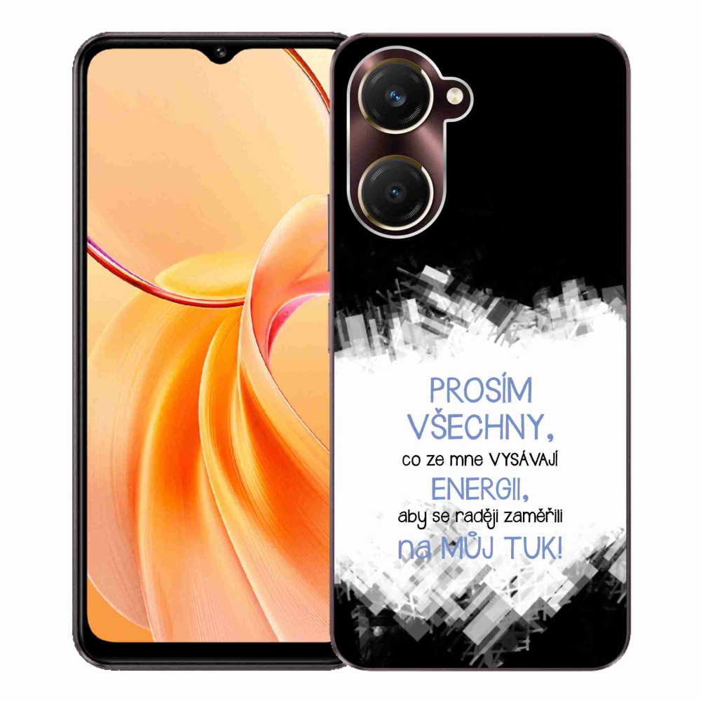 Gél borító mmCase Vivo Y28s 5G - vicces szöveg 1 kék