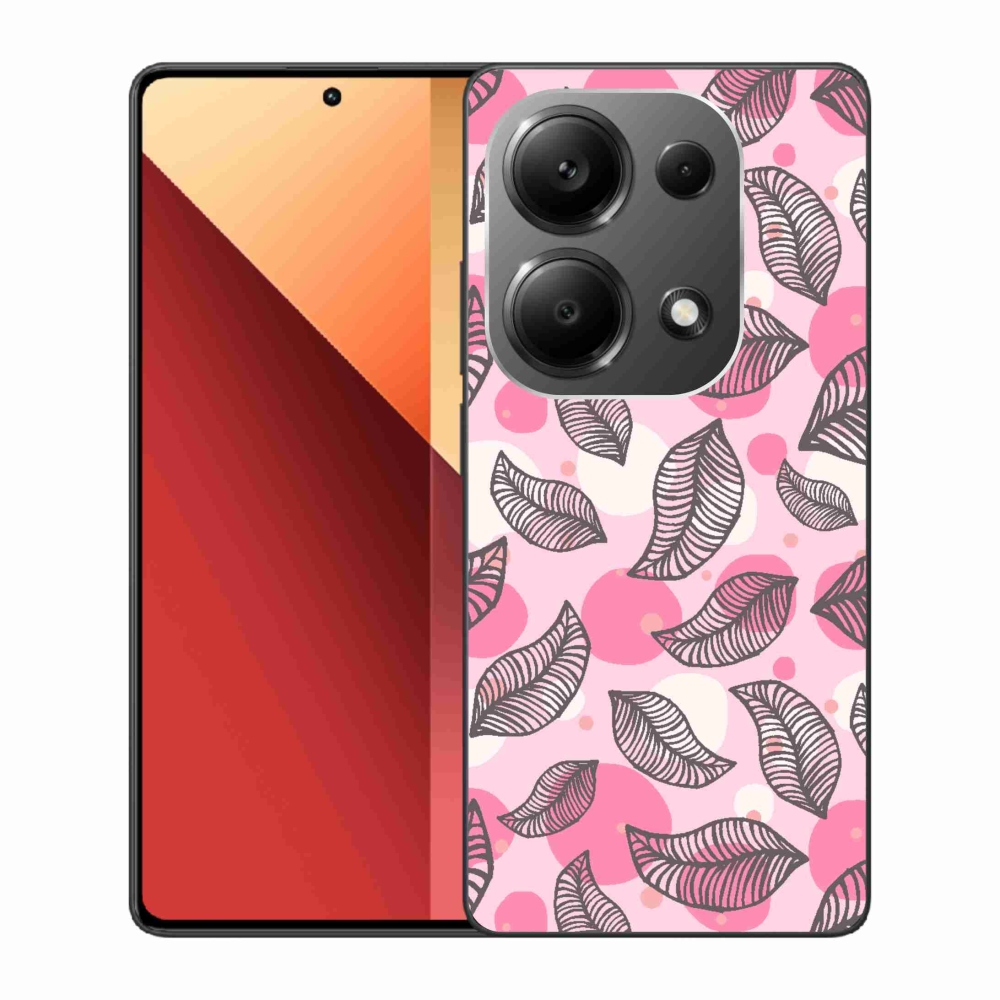 Gél borítás mmCase a Xiaomi Redmi Note 13 Pro 4G/Poco M6 Pro számára - rajzfilmes hulló levelek