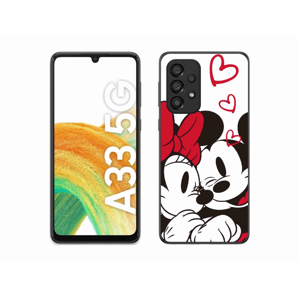 Zselés borítás mmCase Samsung Galaxy A33 5G - minnie és mickey
